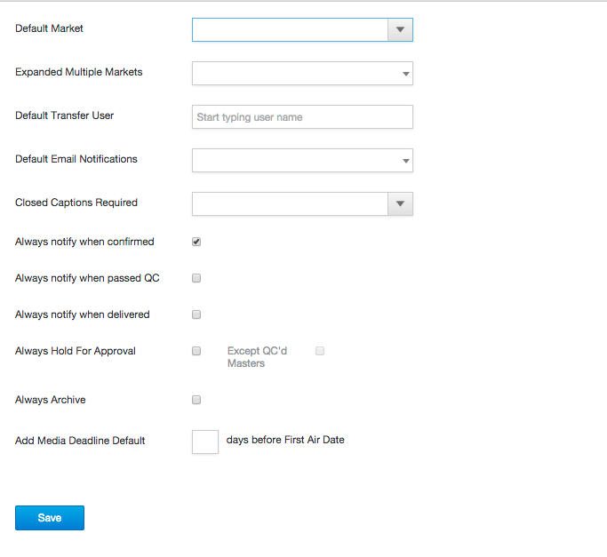 User Settings – Adstream Help Centre